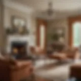 A serene Southern living room showcasing elegant furniture and warm colors.