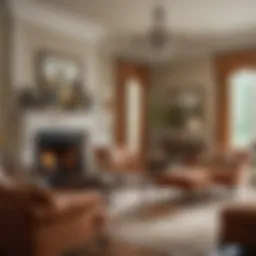 A serene Southern living room showcasing elegant furniture and warm colors.