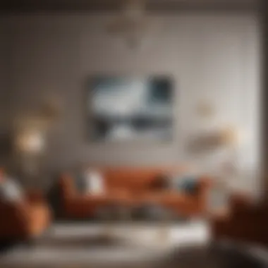 Sophisticated Color Palette Chic color scheme blending harmoniously in a sophisticated room.