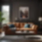 Stylish two sofa arrangement in a modern living room.