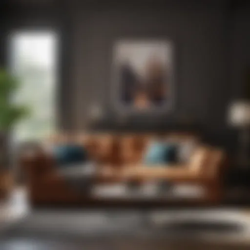Stylish two sofa arrangement in a modern living room.