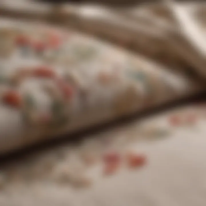 Detailed Embroidery on Linen Sheet