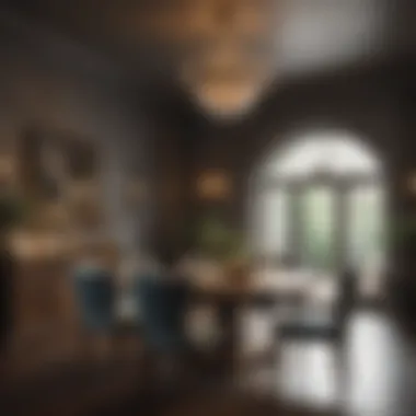 Diverse Paint Finishes for a Refined Look Stylish dining area showcasing various paint finishes