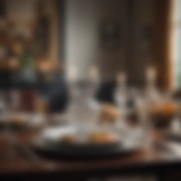 Tasteful dining room accessories enhancing aesthetics