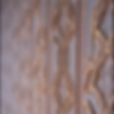 Detailed close-up of Dior wallpaper texture