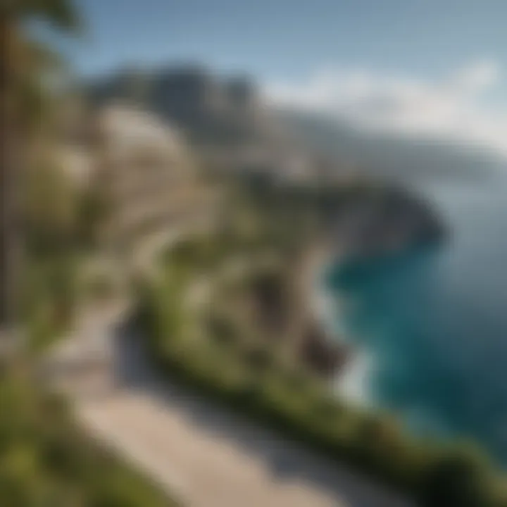 Breathtaking view of Du Cap Eden Roc with the Mediterranean Sea in the background
