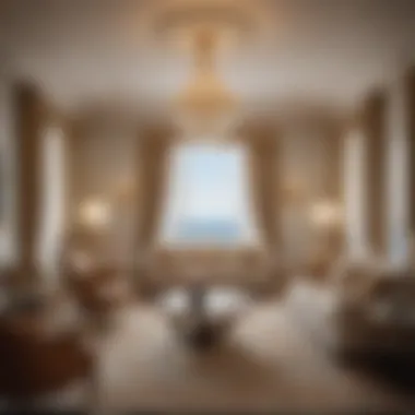 Elegant Interior of a Luxurious Suite Luxurious suite interior showcasing elegance and comfort