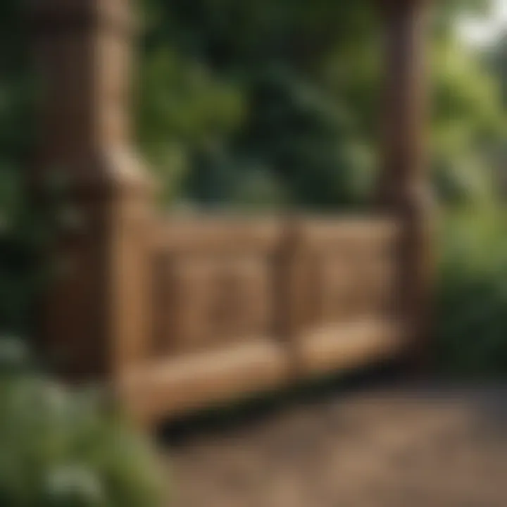 Charming wooden border design
