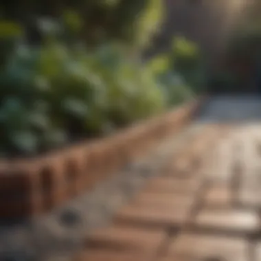 Simple Brick Garden Edging Simple brick garden edging