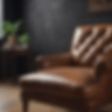 Removing a stain from a leather chair