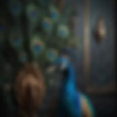 Regal Peacock Feathers Wallpaper