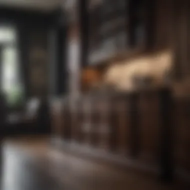 Luxurious Dark Wood Cabinet Ensemble