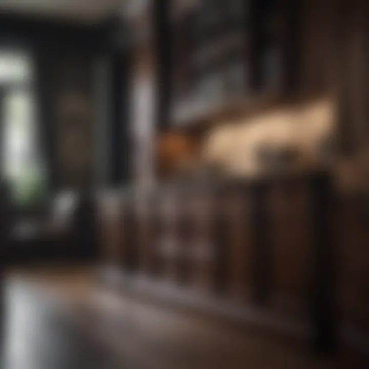 Luxurious Dark Wood Cabinet Ensemble