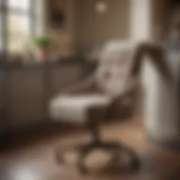 Elegant Kitchen Desk Chair with Plush Upholstery