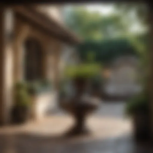 Sculptural Elegance in Outdoor Patio Decor