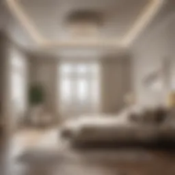 Elegant Bedroom Ceiling Color Palette