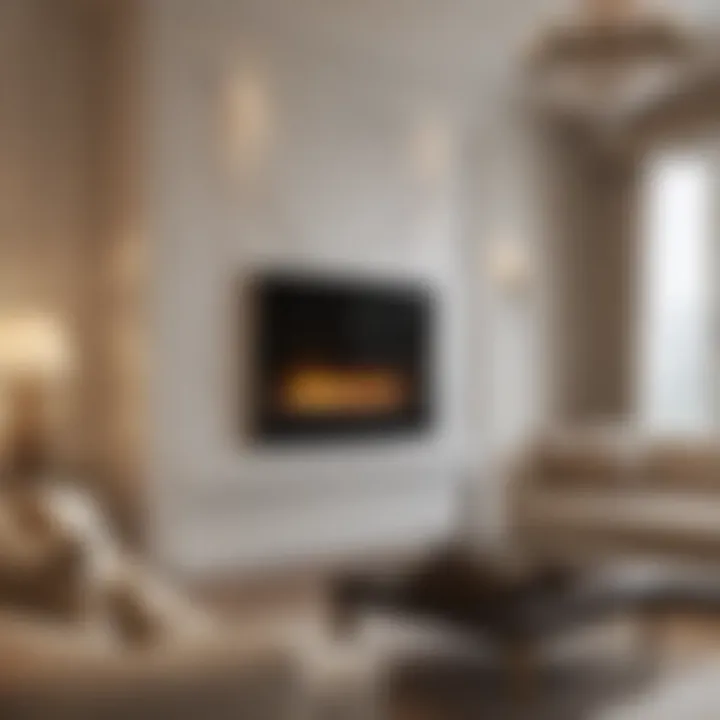 Opulent Fireplace Wall Design with TV - Timeless Glamour