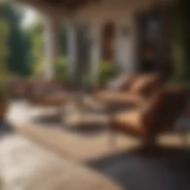 Sophisticated Comfort: Designer Patio Furniture Luxury Outdoor Lounge Area with Designer Patio Furniture