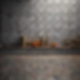 Elegant Geometric Tiles in Small Kitchen