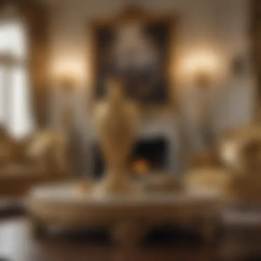 Elegant Gold Accents in Living Room Decor