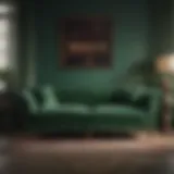 Elegant Green Velvet Sofa