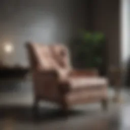 Sophisticated Marbled Accent Chair