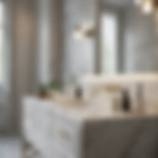 Elegant Marble Bathroom Vanity