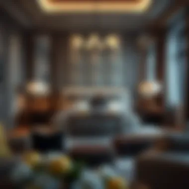 Luxurious master bedroom adorned with tasteful furnishings