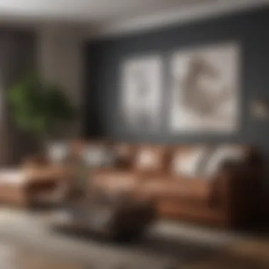 Chic Sectional Sofa Arrangement Elegant sectional sofa in small living room