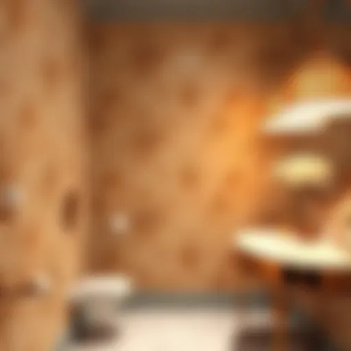 Luxurious wallpaper design showcasing intricate floral patterns