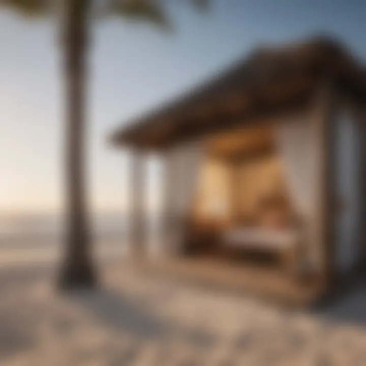 Elegantly Designed Private Beach Cabanas