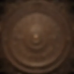 Ornate Ceiling Medallion with Intricate Patterns