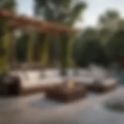 Luxurious Outdoor Lounge Area