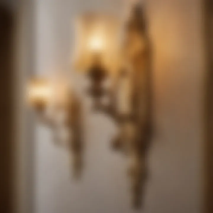 Gilded Gold Wall Sconces