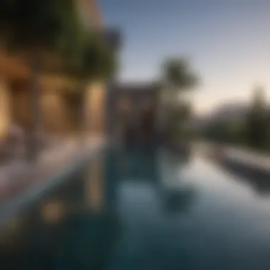 Sleek Infinity Edge Pool in Urban Oasis Sleek Infinity Edge Pool in Urban Oasis