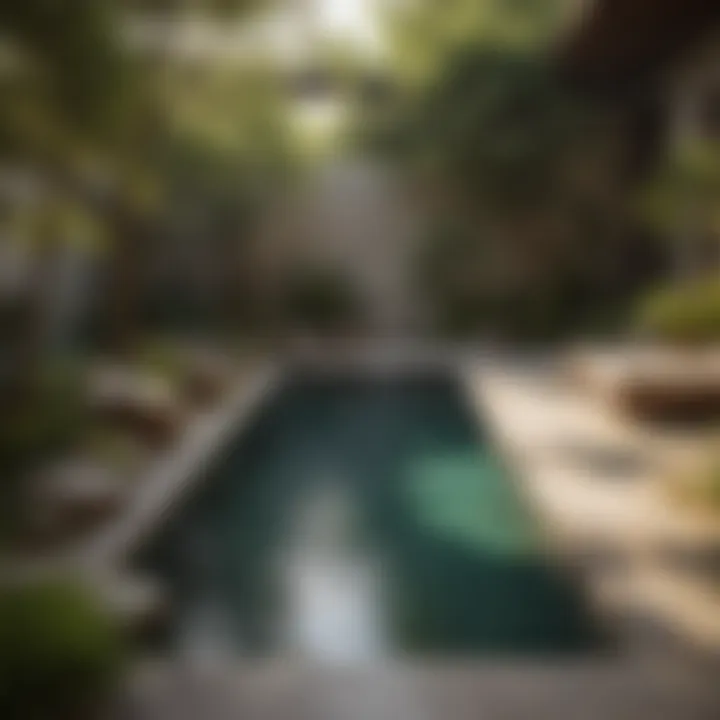 Zen Garden Pool Retreat with Natural Surroundings