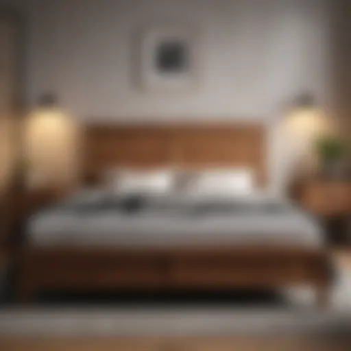 Elegant Wood Bed Frame