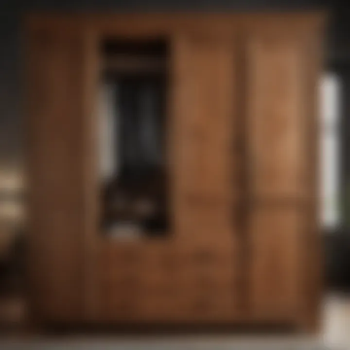Handcrafted Wood Wardrobe