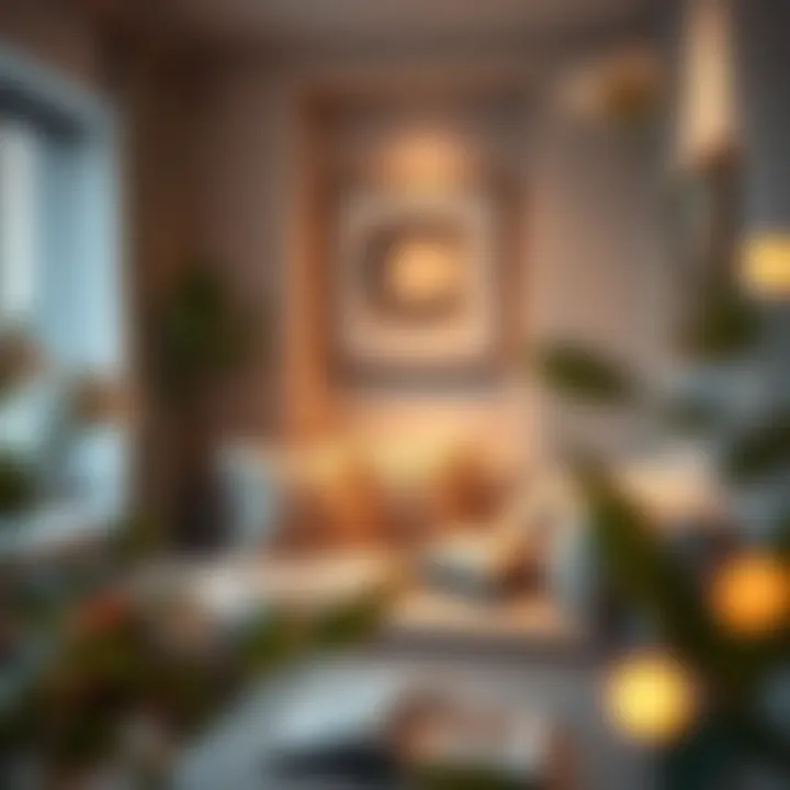 Comfort Meets Style: A Cozy Reading Nook A cozy reading nook adorned with plush cushions and warm lighting