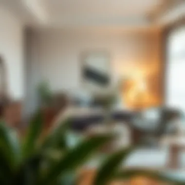 Chic Harmony: Blending Modern and Vintage Elements A chic bedroom arrangement showcasing a blend of modern and vintage furnishings