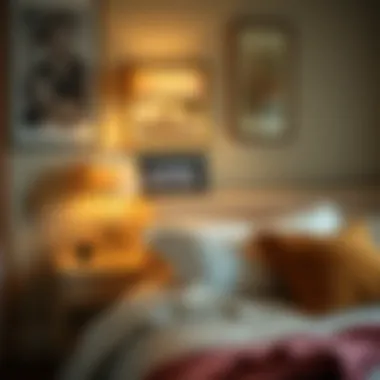 Personal Touch: Integrating Artifacts into Decor A stylish display of personal artifacts integrated into bedroom decor