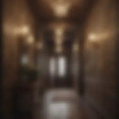 Vintage Opulence Art deco inspired wallpaper in hallway