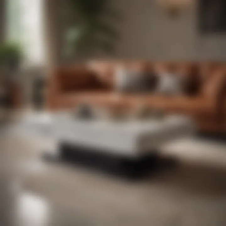 Exquisite Marble Coffee Table in Stylish Lounge Area