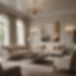 Elegant living room with neutral color palette