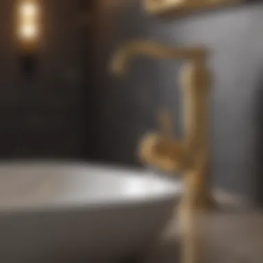 Luxurious Gold-Plated Faucet