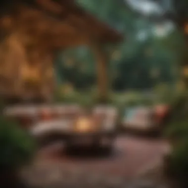 Themed outdoor space showcasing unique decor elements and creative arrangements.