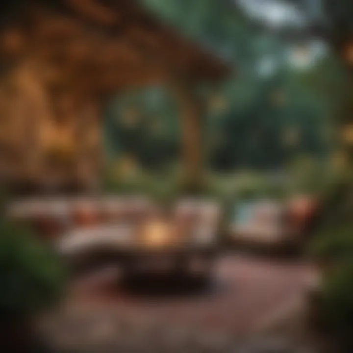 Themed outdoor space showcasing unique decor elements and creative arrangements.