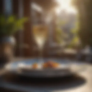 Sunlit Sophistication Artistic Plate Design Under Sunlight