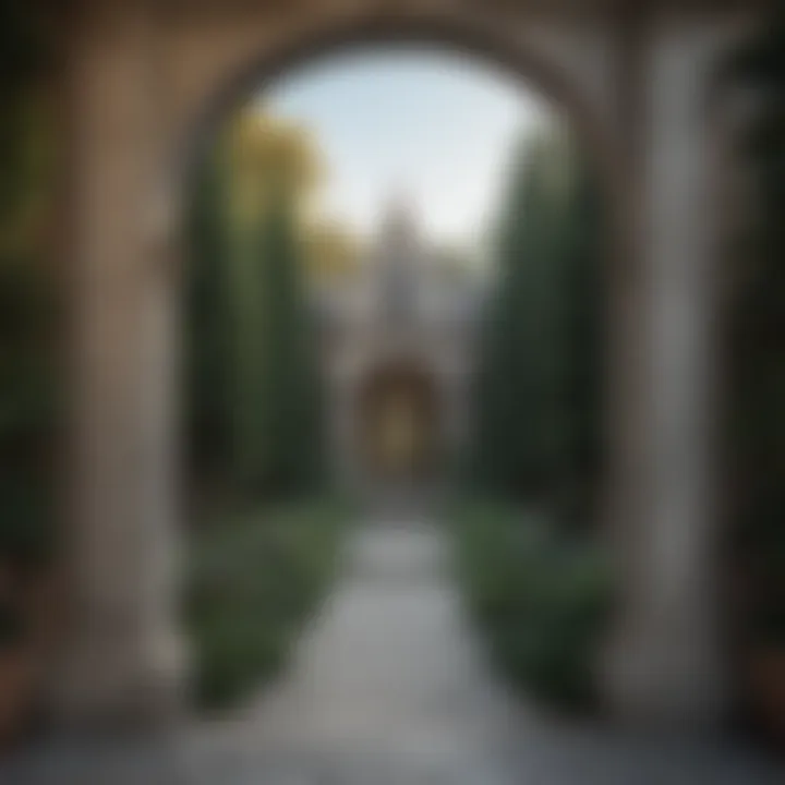 Architectural symmetry in landscape design