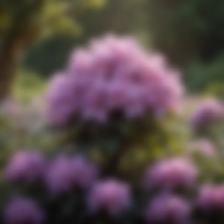 Serene Lavender Rhododendron in Bloom